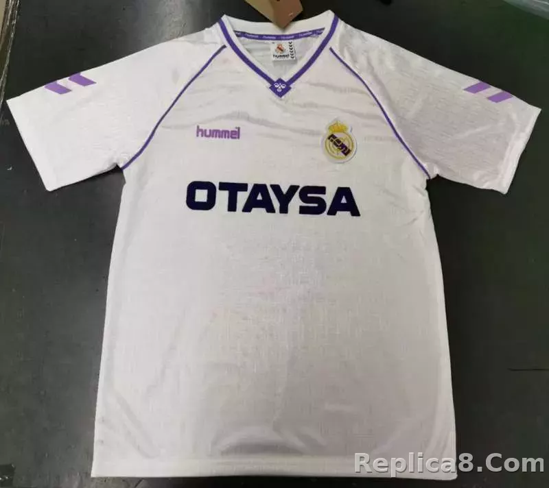 1990-91 Real Madrid Home Retro Jersey