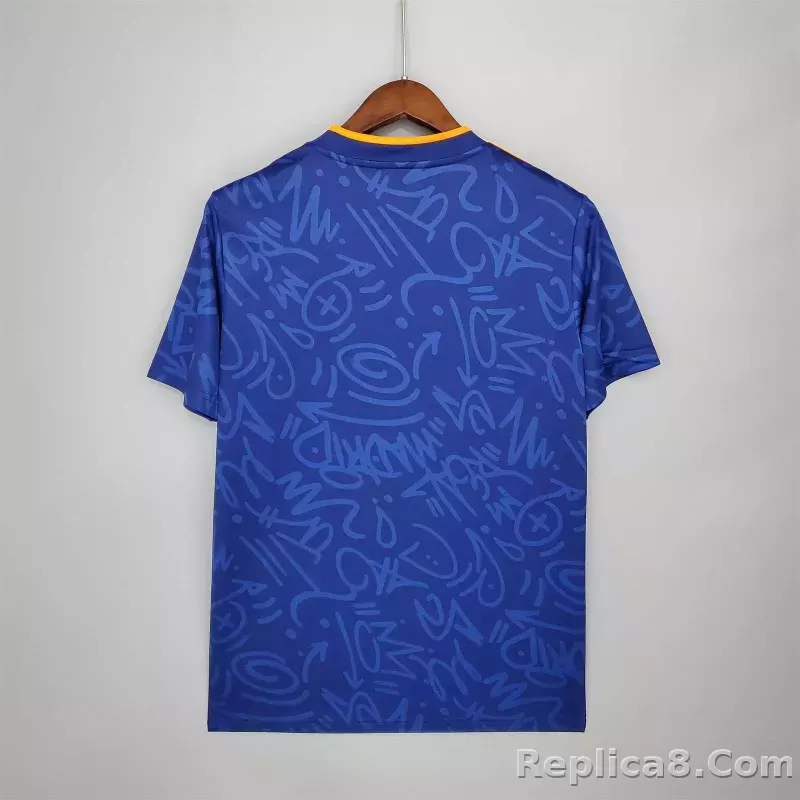 21-22 Real Madrid Away Soccer Retro Jersey - detail