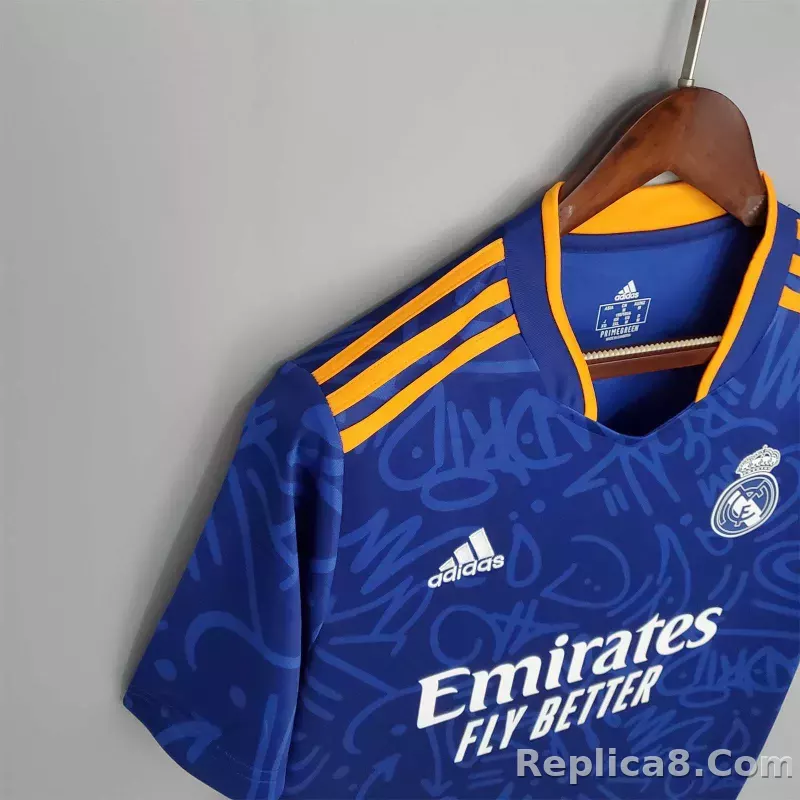 21-22 Real Madrid Away Soccer Retro Jersey - detail