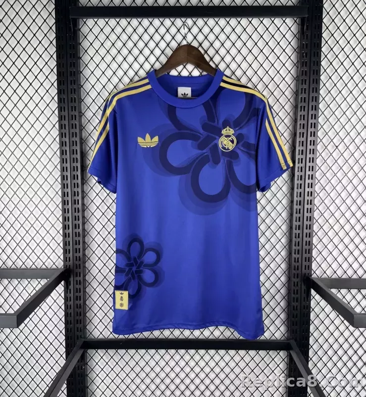 25-26 Real Madrid Chinese Knot Cultural Story Shirt Blue