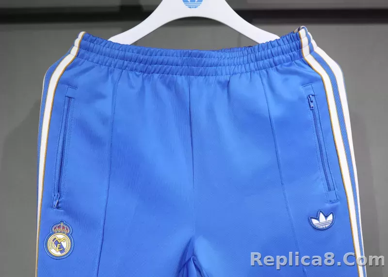 2025-26 Real Madrid Terrace Icons Track Training Jacket Set Blue - detail