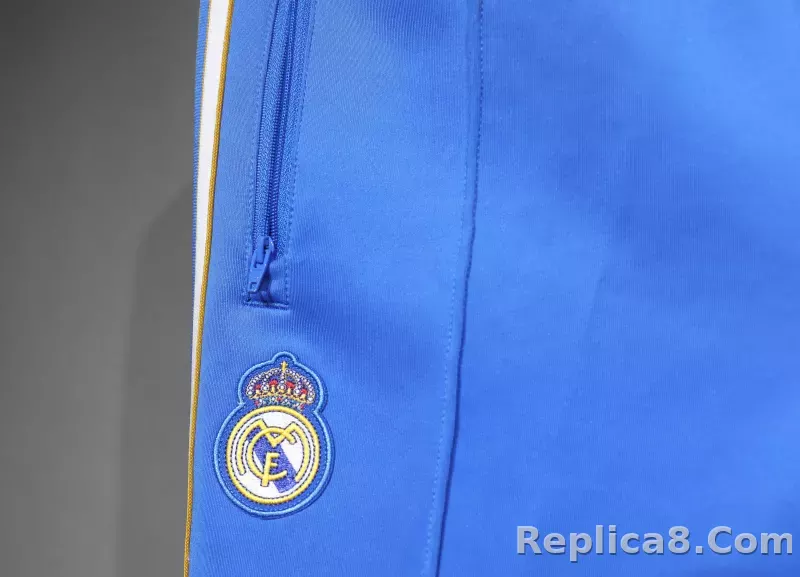 2025-26 Real Madrid Terrace Icons Track Training Jacket Set Blue - detail