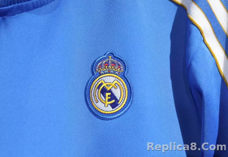 2025-26 Real Madrid Terrace Icons Track Training Jacket Set Blue - detail