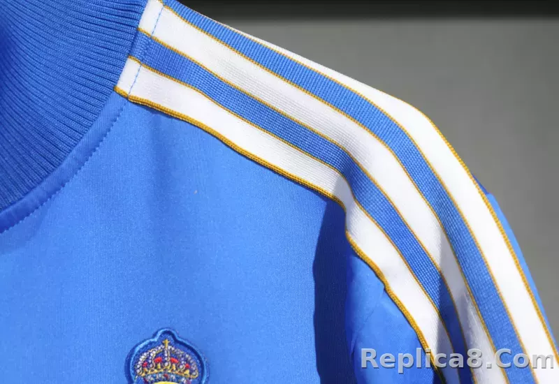 2025-26 Real Madrid Terrace Icons Track Training Jacket Set Blue - detail