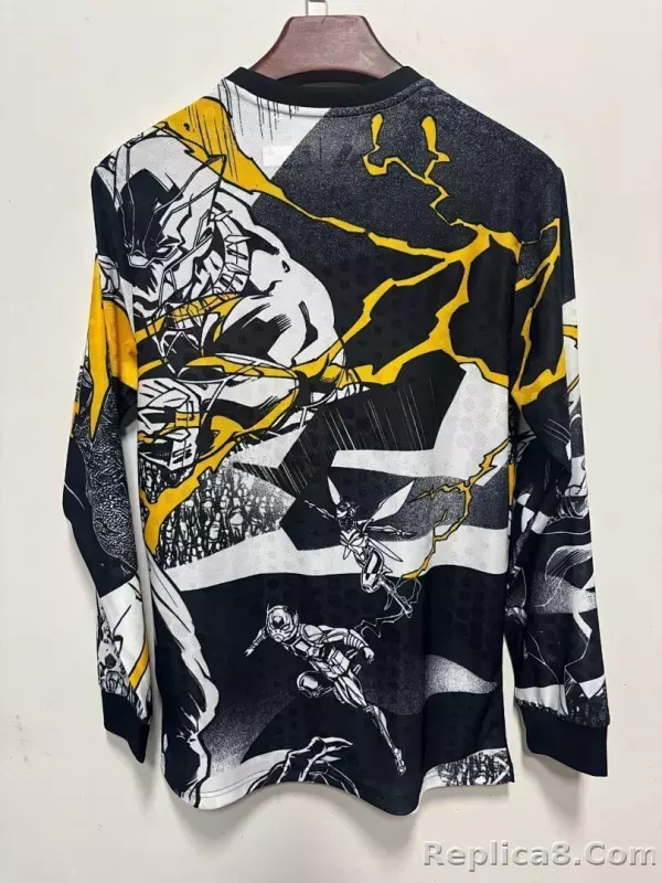 25-26 Real Madrid Avengers Soccer Jersey Pre-match Long Sleeve - detail