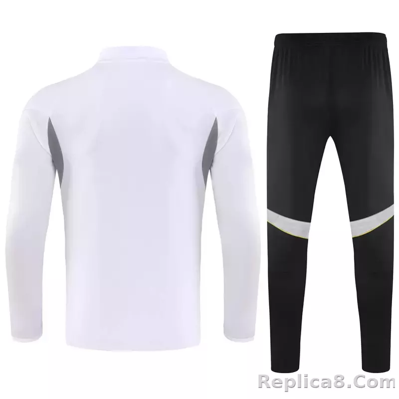 25-26 Real Madrid 1/4 Zipper Sweat Kit(Top+Pants) White - detail
