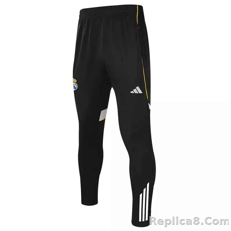 25-26 Real Madrid 1/4 Zipper Sweat Kit(Top+Pants) Black - detail