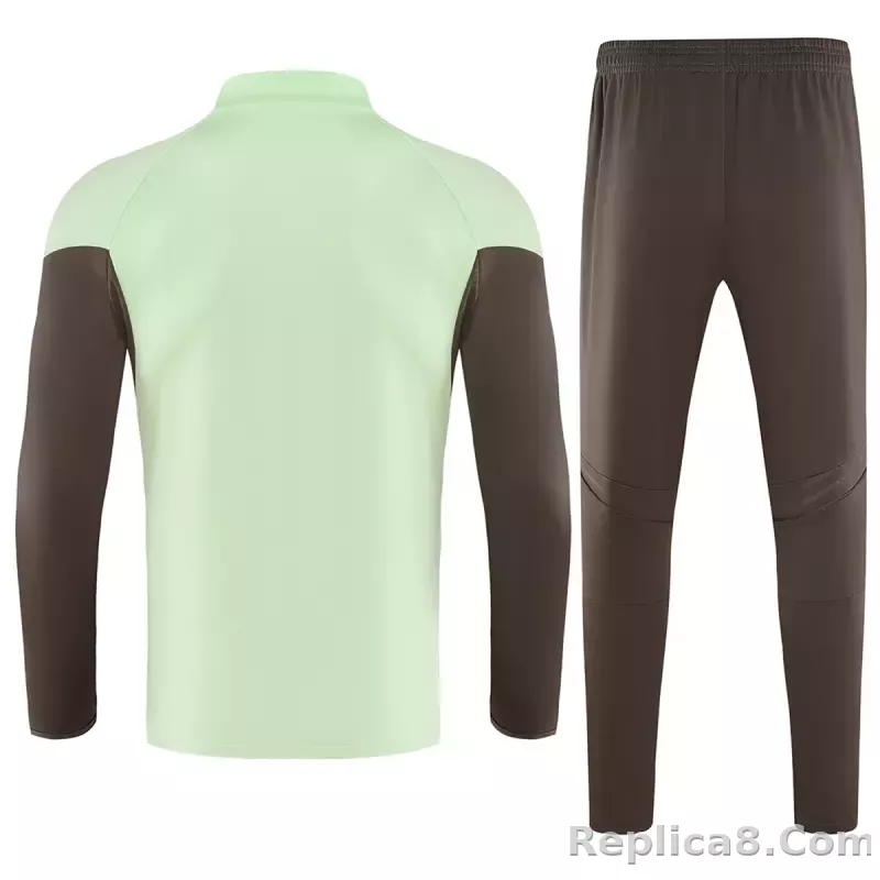 25-26 Real Madrid 1/4 Zipper Sweat Kit(Top+Pants) Green - detail