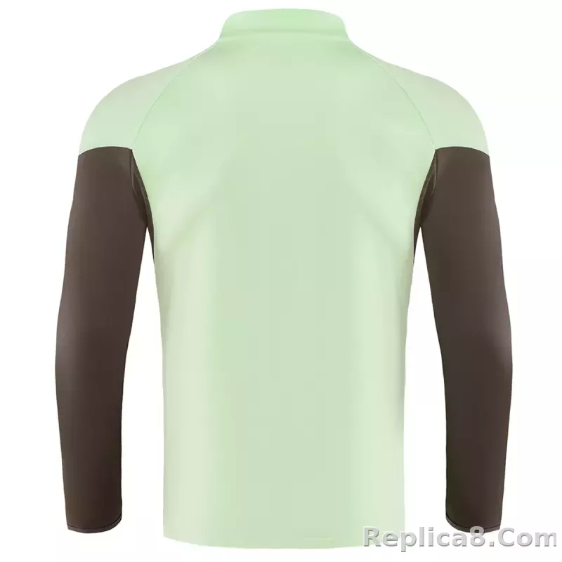 25-26 Real Madrid 1/4 Zipper Sweat Kit(Top+Pants) Green - detail