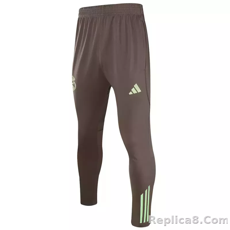 25-26 Real Madrid 1/4 Zipper Sweat Kit(Top+Pants) Green - detail