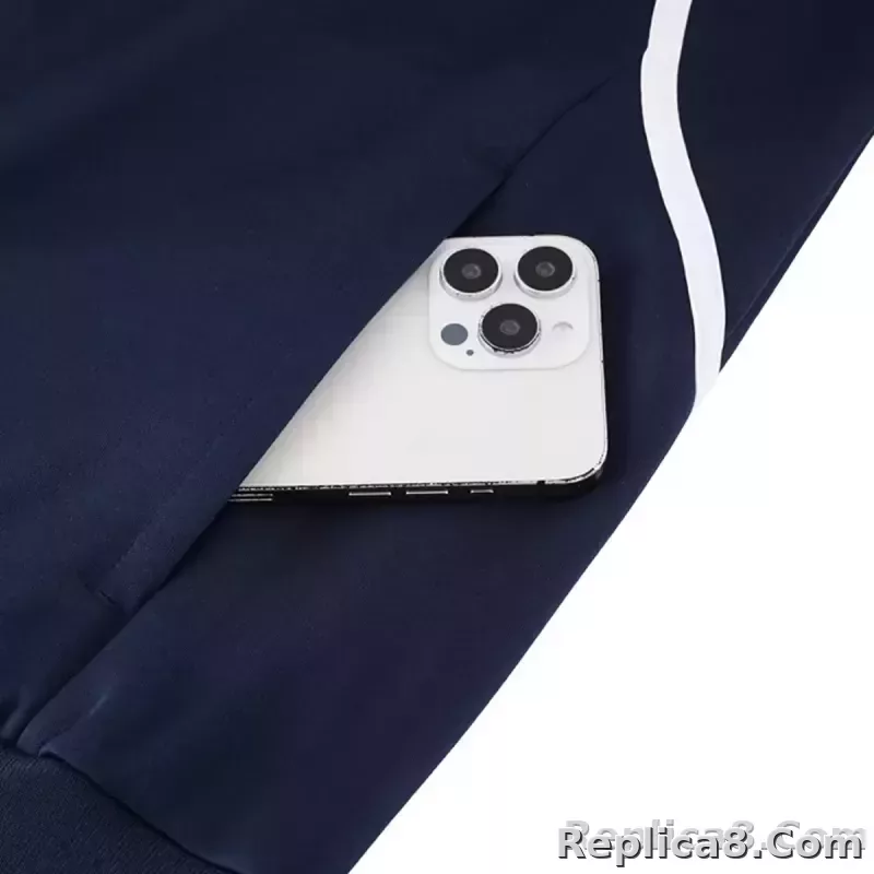 2025-26 Real Madrid Training Tracksuit Kit(Jacket+Pants) 06 Navy - detail