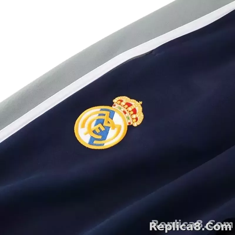 2025-26 Real Madrid Training Tracksuit Kit(Jacket+Pants) 06 Navy - detail