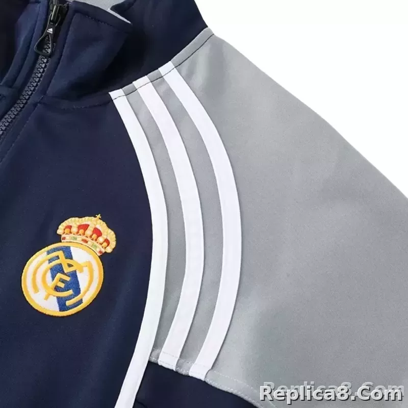2025-26 Real Madrid Training Tracksuit Kit(Jacket+Pants) 06 Navy - detail