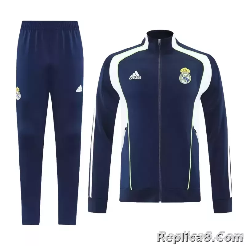 2025-26 Real Madrid Training Tracksuit Kit(Jacket+Pants) 03 Navy - detail