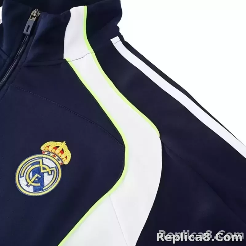 2025-26 Real Madrid Training Tracksuit Kit(Jacket+Pants) 03 Navy - detail