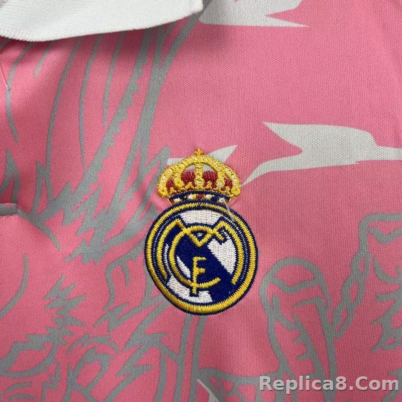 23-24 Real Madrid Pink Dragon Special Edition (Jersey+Shorts) - detail