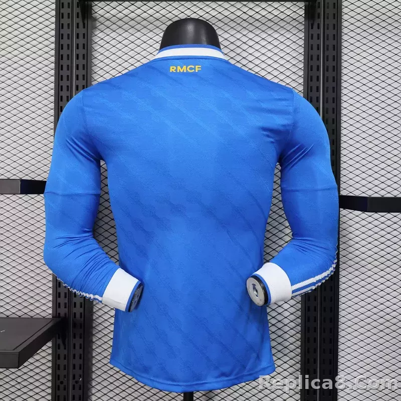 25-26 Real Madrid Third Away Soccer Jersey Player Version Long Sleeve - detail
