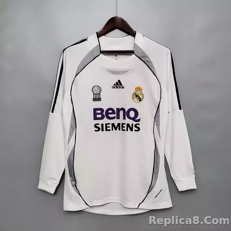 2006/07 Real Madrid Home Retro Jersey Long Sleeve