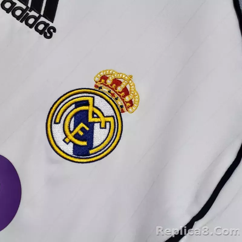 2006/07 Real Madrid Home Retro Jersey Long Sleeve - detail