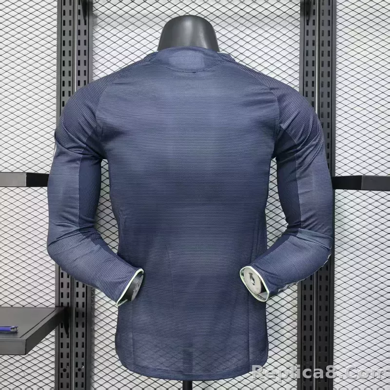 25-26 Real Madrid Away Soccer Jersey Player Version Long Sleeve - detail