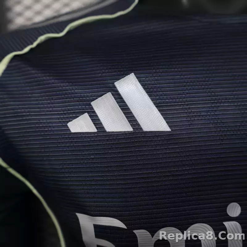 25-26 Real Madrid Away Soccer Jersey Player Version Long Sleeve - detail