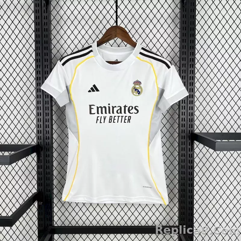 25-26 Real Madrid Home Woman Soccer Jersey