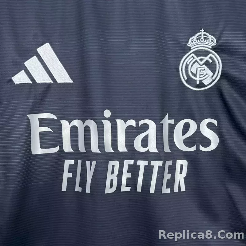 25-26 Real Madrid Away Soccer Jersey Long Sleeve - detail
