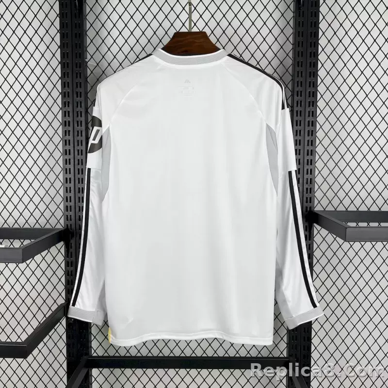 25-26 Real Madrid Home Soccer Jersey Long Sleeve - detail
