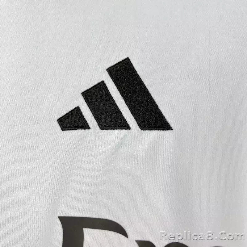 25-26 Real Madrid Home Soccer Jersey Long Sleeve - detail