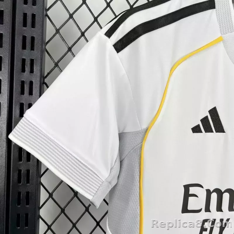 25-26 Real Madrid Home Soccer Kids Kit Jersey+Shorts - detail