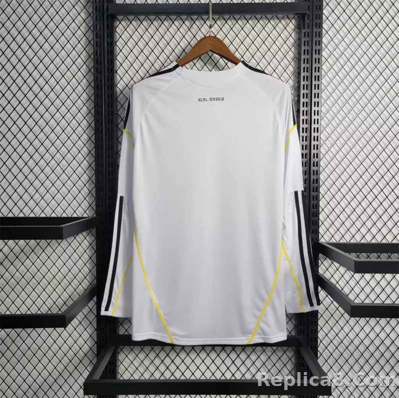2009/10 Real Madrid Home Retro Jersey Long Sleeve - detail