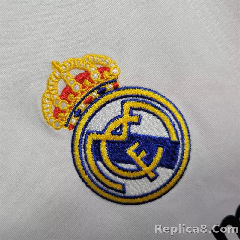2009/10 Real Madrid Home Retro Jersey Long Sleeve - detail