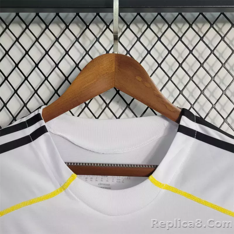 2009/10 Real Madrid Home Retro Jersey Long Sleeve - detail