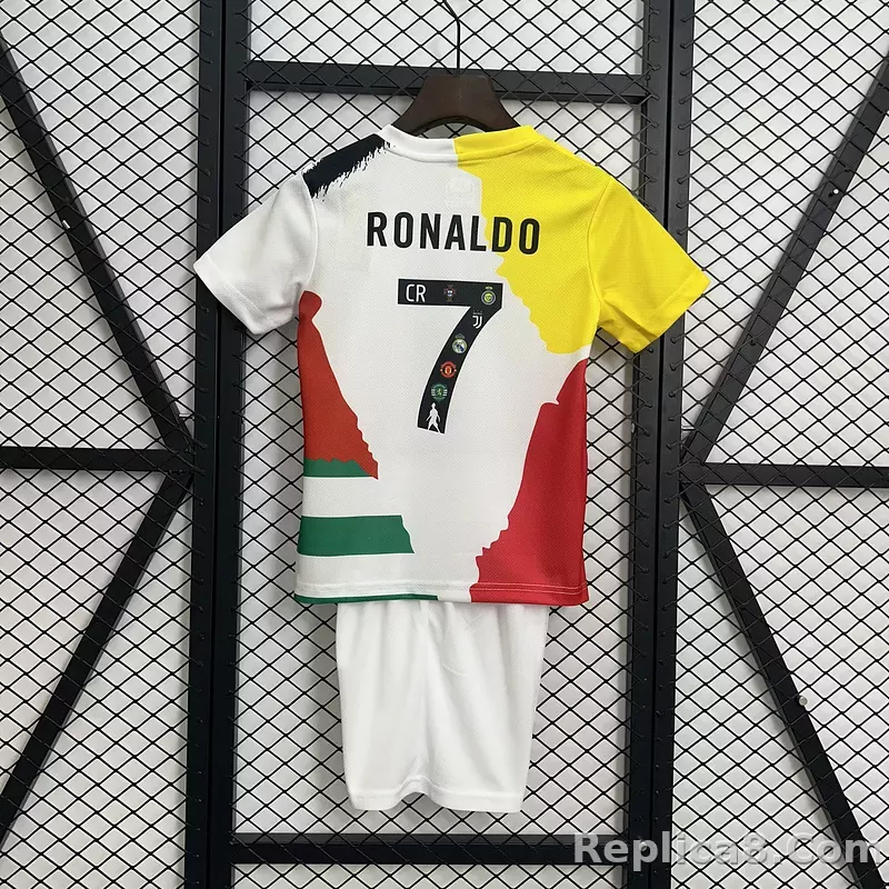 Cristiano Ronaldo Commemorative Edition Kids Kit Jersey+Shorts