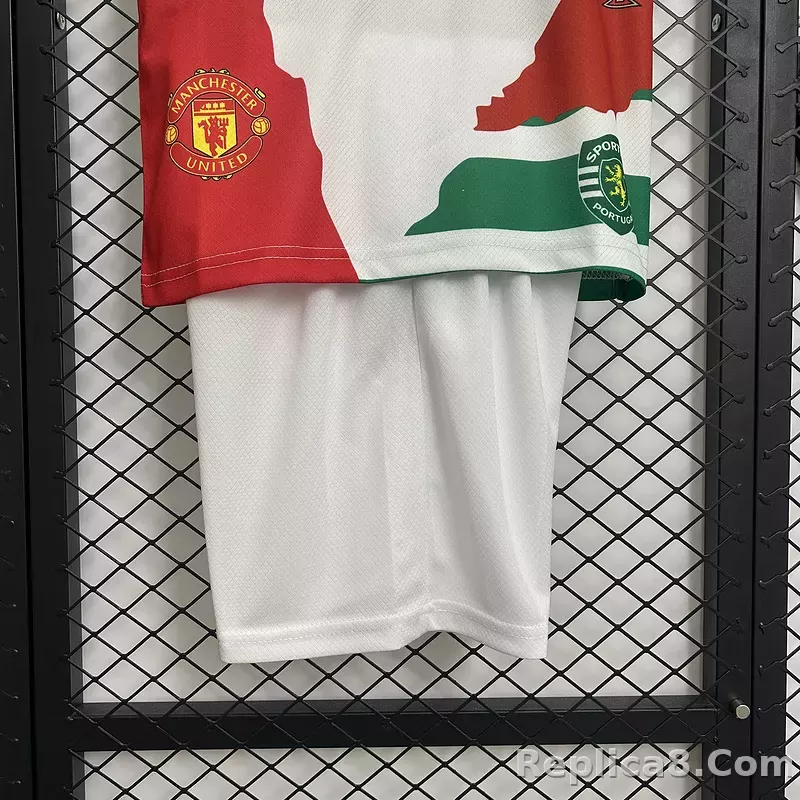 Cristiano Ronaldo Commemorative Edition Kids Kit Jersey+Shorts - detail
