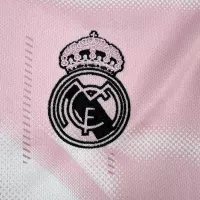 24-25 Real Madrid Soccer Jersey Pink White - view 9