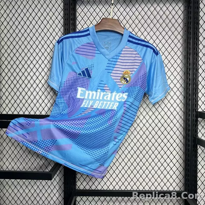24-25 Real Madrid Goalkeeper Soccer Jersey Blue