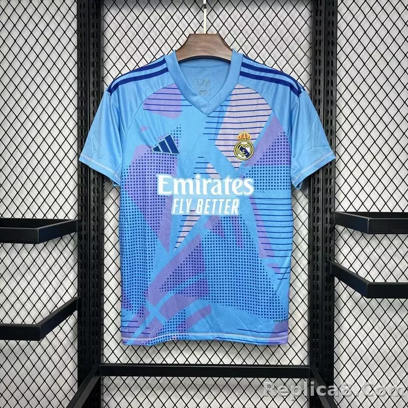 24-25 Real Madrid Goalkeeper Soccer Jersey Blue - detail