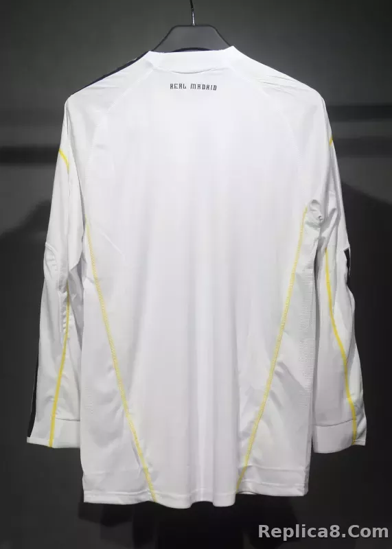 2009/10 Real Madrid Home Retro Jersey Player Edition Long Sleeve - detail