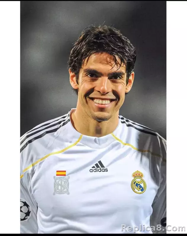 2009/10 Real Madrid Home Retro Jersey Player Edition Long Sleeve - detail