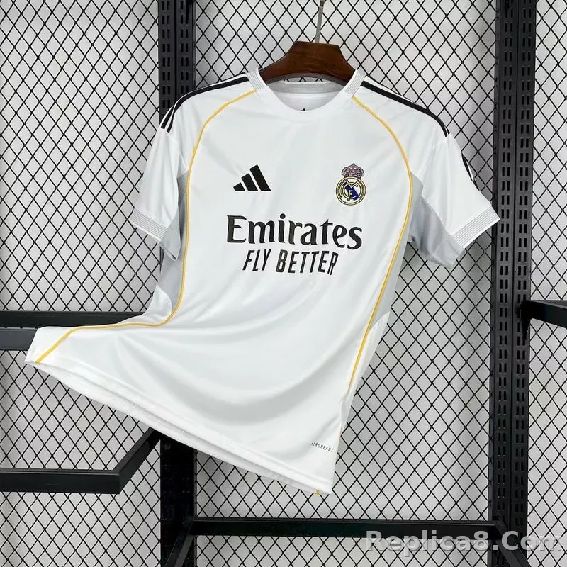 25-26 Real Madrid Home Soccer Jersey - detail