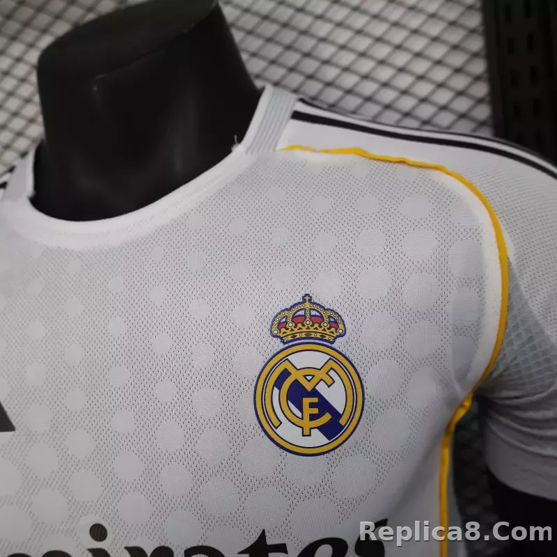 25-26 Real Madrid Home Soccer Jersey Player Version - detail