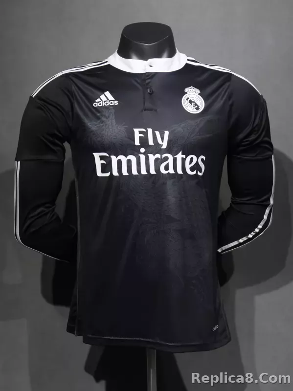 2014/15 Real Madrid Third Away Retro Jersey Player Version Long Sleeve