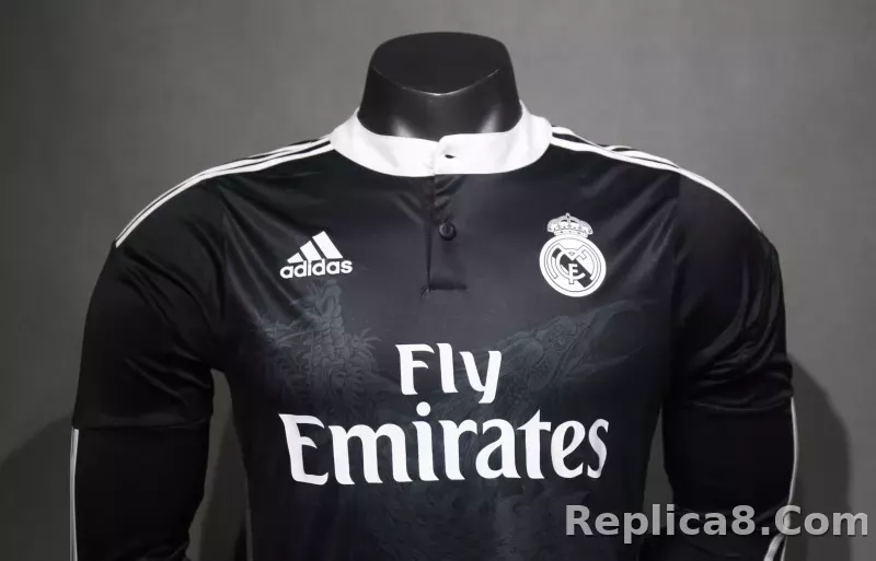 2014/15 Real Madrid Third Away Retro Jersey Player Version Long Sleeve - detail