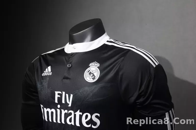 2014/15 Real Madrid Third Away Retro Jersey Player Version Long Sleeve - detail