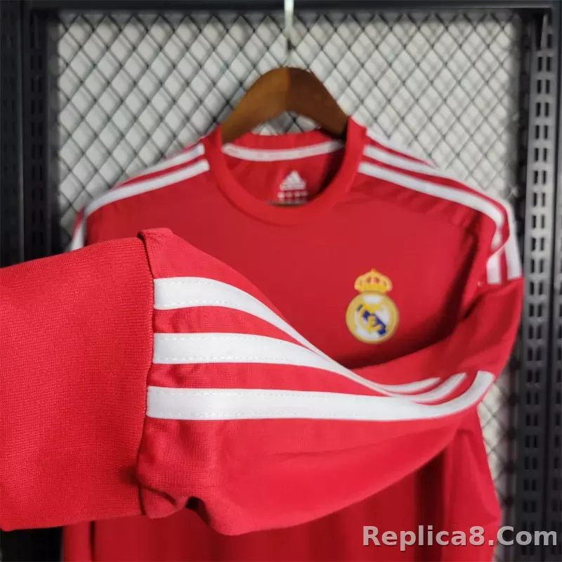 11-12 Real Madrid Away Retro Jersey Lond Sleeve - detail