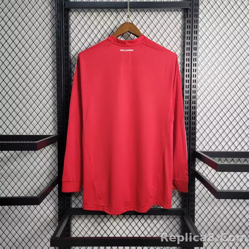 11-12 Real Madrid Away Retro Jersey Lond Sleeve - detail