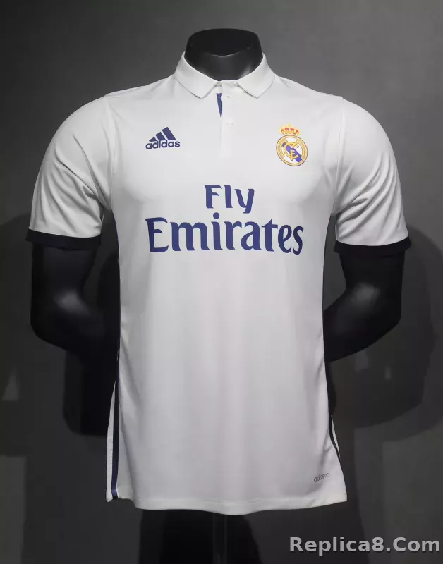 16-17 Real Madrid Home Retro Jersey Player Version