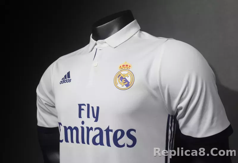 16-17 Real Madrid Home Retro Jersey Player Version - detail
