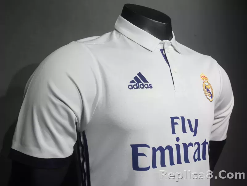 16-17 Real Madrid Home Retro Jersey Player Version - detail
